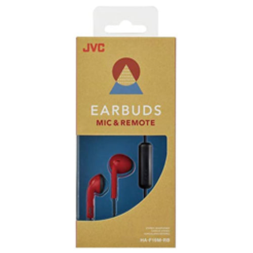 HAF19M-PT WIRED EARPHONES, RED &amp; BLACK-JVC