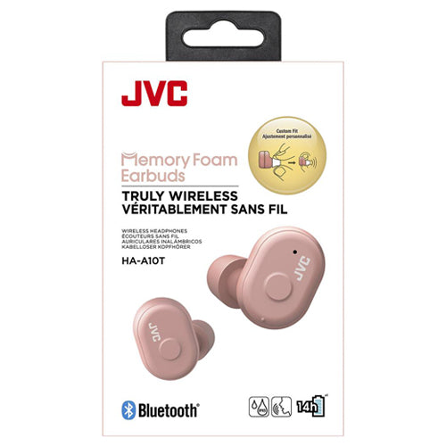 EARBUDS MEMORY FOAM HA-A10T, AUTIQUE PINK-JVC