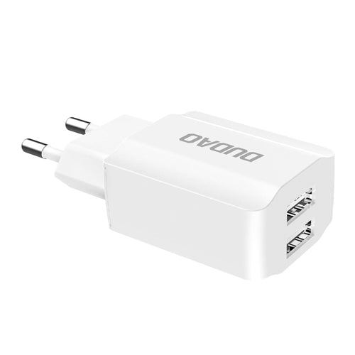 EU MAINS CHARGER 2X USB 5V / 2.4A WITH LIGHTNING CABLE A2EU-DUDAO