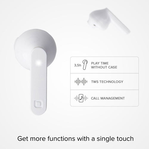 EARBUDS AIR FREE TWS, WHITE -SBS