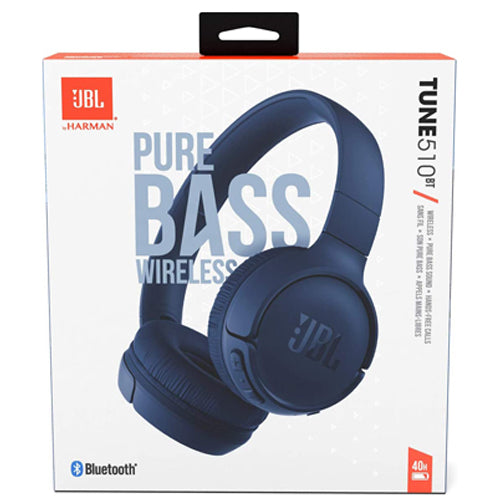 TUNE 510BT WIRELESS HEADPHONES, BLUE-JBL