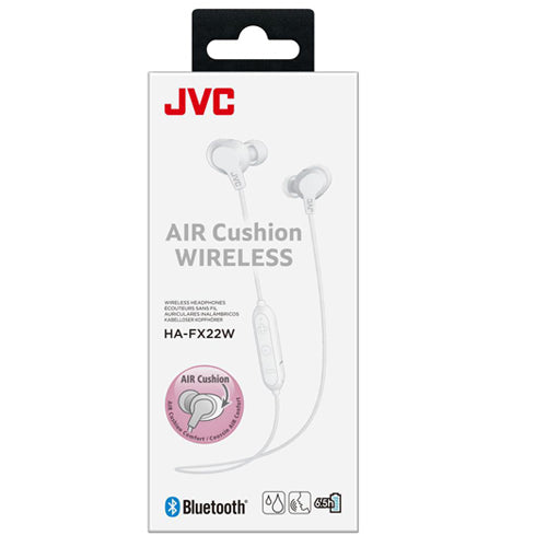 CUSHION HA-FC22W AIR WIRELESS EARPHONES, WHITE-JVC