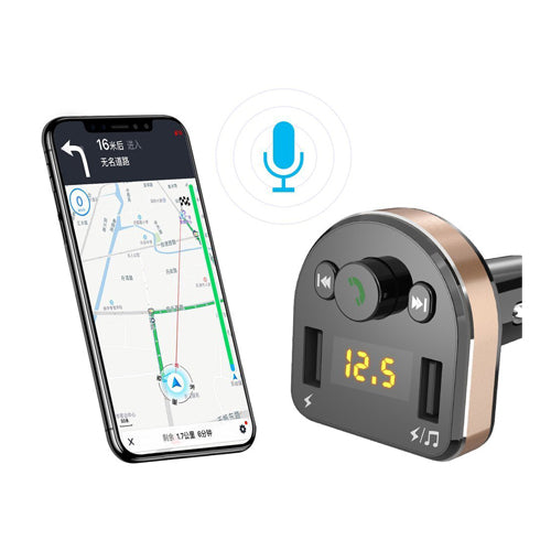 Acheter Transmetteur FM Bluetooth pour voiture, double micro plus puissant,  son de basses profondes, 48W PD & QC3.0, chargeur de voiture, adaptateur  Bluetooth