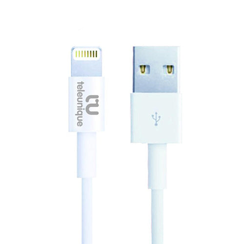 CABLE USB LIGHTNING CHARGE RAPIDE 2A 1M TELEUNIQUE