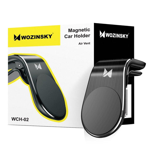 WCH-02 MAGNETIC PHONE HOLDER FOR VENTILATION GRILLE BLACK -WOZINSKY