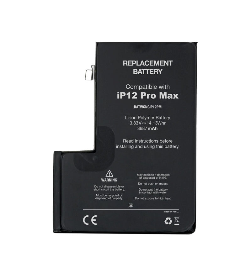 BATTERY FOR IPHONE 12 PRO MAX 3687 MAH BLACK