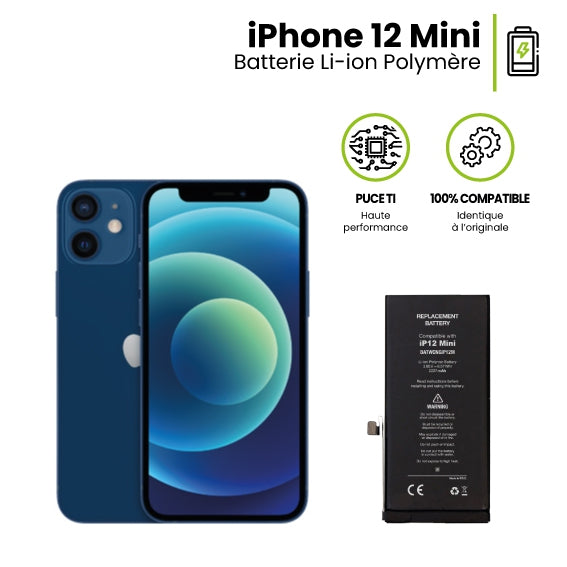 BATTERY FOR IPHONE 12 MINI 2227 MAH BLACK