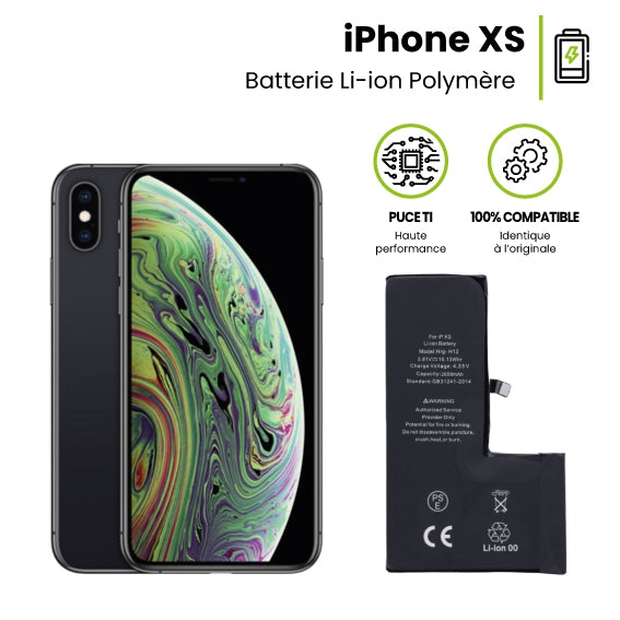 BATTERIE POUR IPHONE XS 2658 MAH NOIR