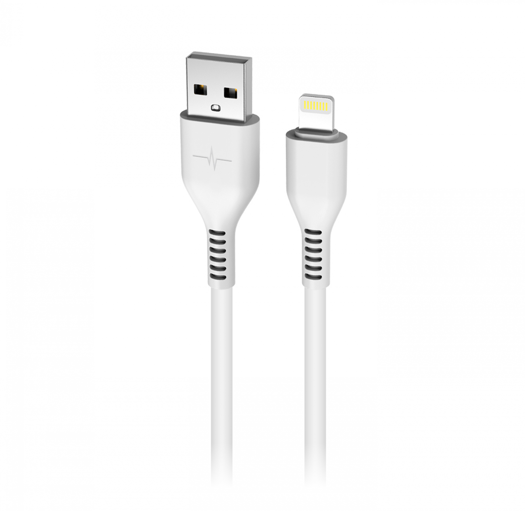 DATA FAST CHARGE CABLE 2.4A LIGHTNING - 1M WHITE