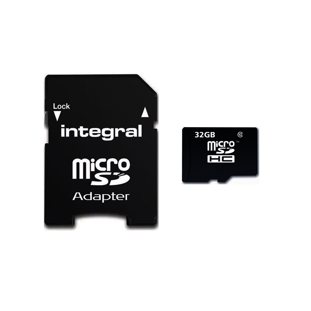 INTEGRAL 32GB MICRO SDHC CARD WITH CLASS 10 ADAPTER UP TO 90MB/S