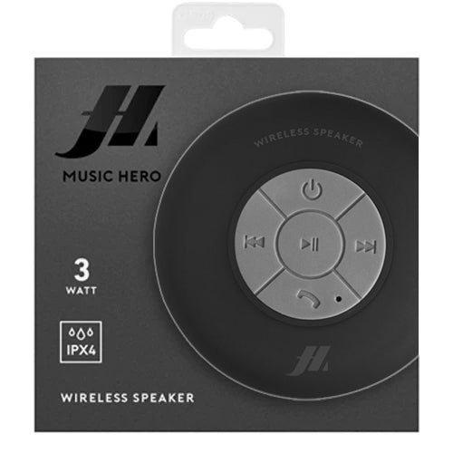 3W OCTOPUMP WIRELESS SPEAKER, BLACK-MUSIC HERO